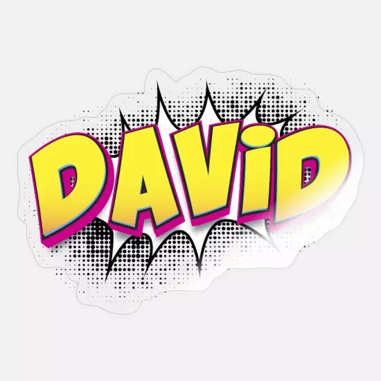 David Custom Name Comic Book Style Pop Art David Sticker 1
